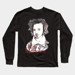 Kit Marlowe - Elizabethan Tragedian Long Sleeve T-Shirt